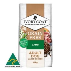 Ivory Coat Grain Free Lamb Adult Dog Food 13kg -Pet Supply Store IC AU 13KG ADULT DOG GF LARGE BREED LAMB 01 MOI