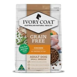 Ivory Coat Grain Free Small Breed Chicken Dog Food 2kg -Pet Supply Store IC AU 2KG ADULT DOG GF SMALL BREED CHICKEN 02 FRONT