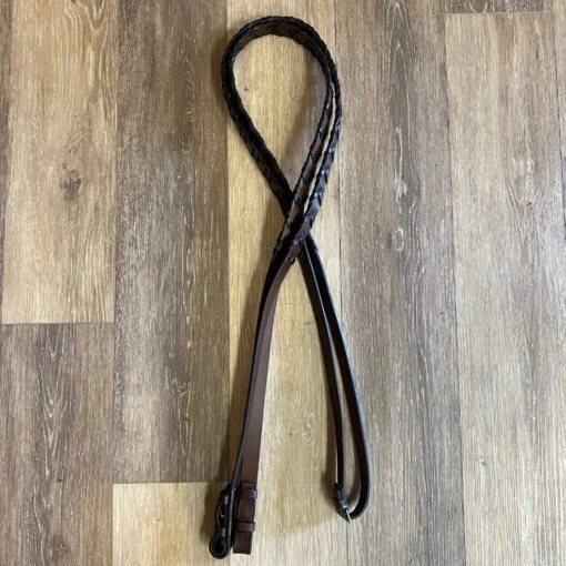 Consignment Brown 3/4" Laced Reins -Pet Supply Store IMG 0432 scaled