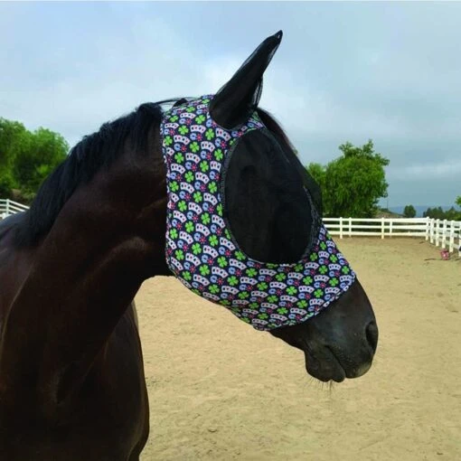 Professional's Choice Comfort Fit Lycra Fly Mask -Pet Supply Store POKER