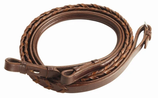 Vespucci Plain Raised Laced Reins -Pet Supply Store REN1110 2