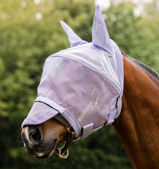 Horseware Ireland Horseware - Rambo Flymask Plus -Pet Supply Store dmaf15 ll00 Rambo Plus Flymask lavender