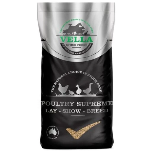 Vella Poultry Top Layer Supreme Macro Pellet Crumbles 18kg -Pet Supply Store