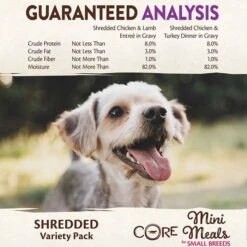 Wellness Core Mini Meals Variety Chk & Lamb Dog Pouch 85gx12 -Pet Supply Store minimeals shredded varietypack n 4