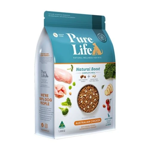 Pure Life Natural Boost Chicken Adult Dog Food -Pet Supply Store pl102 pure life dog chicken 1