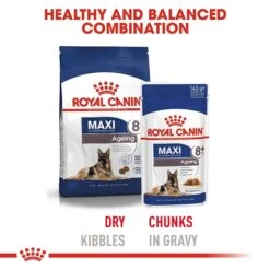 Royal Canin Maxi Breed Senior Pouch 140gx10 -Pet Supply Store rc shn wet maxiageing cv eretailkit 4